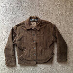 Braetan Jacket Womens Medium Button Up Long Sleeve Corduroy Barn Coat Insulated